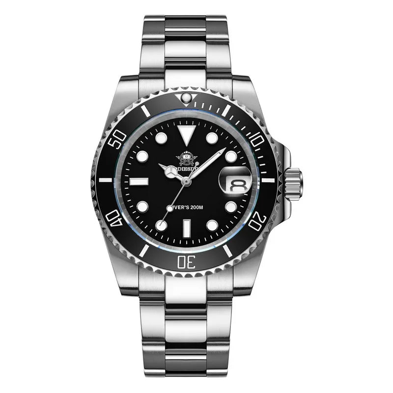 ADDIESDIVE H3 New Arrival Green Mens Quartz Watch 316L Stainless Steel Band Waterproof Luminous High Quality Casual Wrist Watch