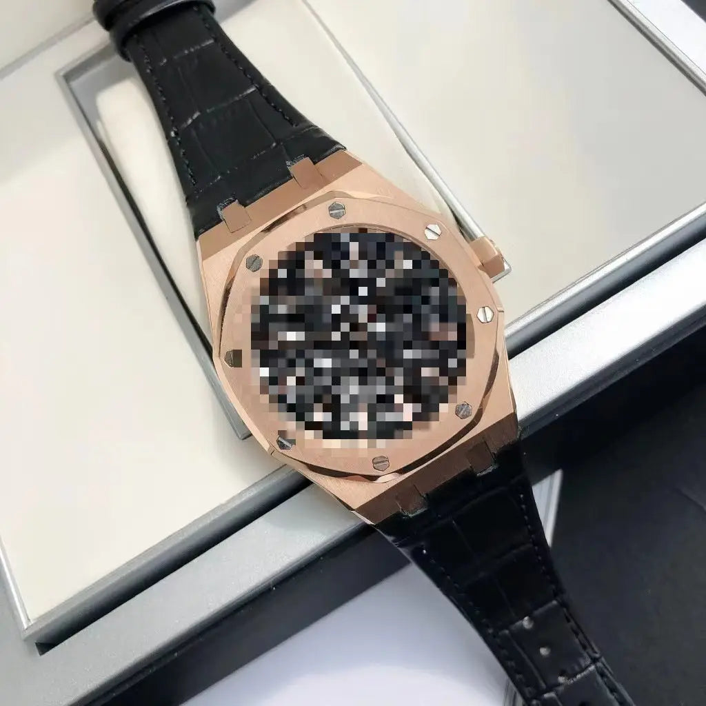 Mens Automatic Mechanical Diver Watch 200m Waterproof Stainless Steel Case Orange Rubber Strap Luminous Wristwatch