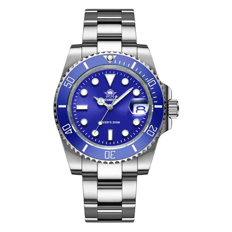 ADDIESDIVE H3 New Arrival Green Mens Quartz Watch 316L Stainless Steel Band Waterproof Luminous High Quality Casual Wrist Watch
